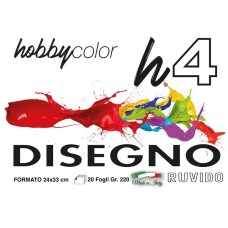 HOBBY COLOR BLOCCO H4 24X33 20FF RUVIDO DA 10
